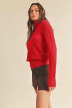 Load image into Gallery viewer, April Red Turtleneck
