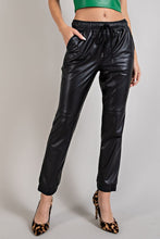 Load image into Gallery viewer, Farrah Faux Leather Joggers
