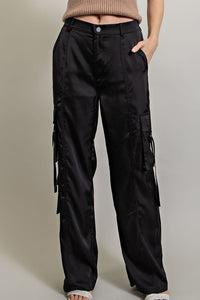 Melissa Silk Pocket Cargo Pants