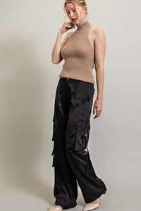 Melissa Silk Pocket Cargo Pants